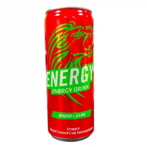 330мл. НАПИТОК ЭНЕРГ. RC cola ENERGY вишня+ЛАЙМ ж/Б