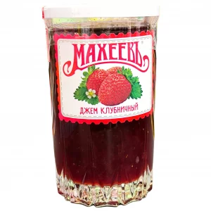 ДЖЕМ МАХЕЕВЬ СТЕКЛО КЛУБНИЧНЫЙ 400Г
