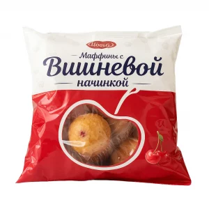 300гр. Идона  маффины с вишневой начинкой