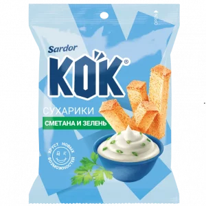 25гр. Кок сухарики сметана и зелень
